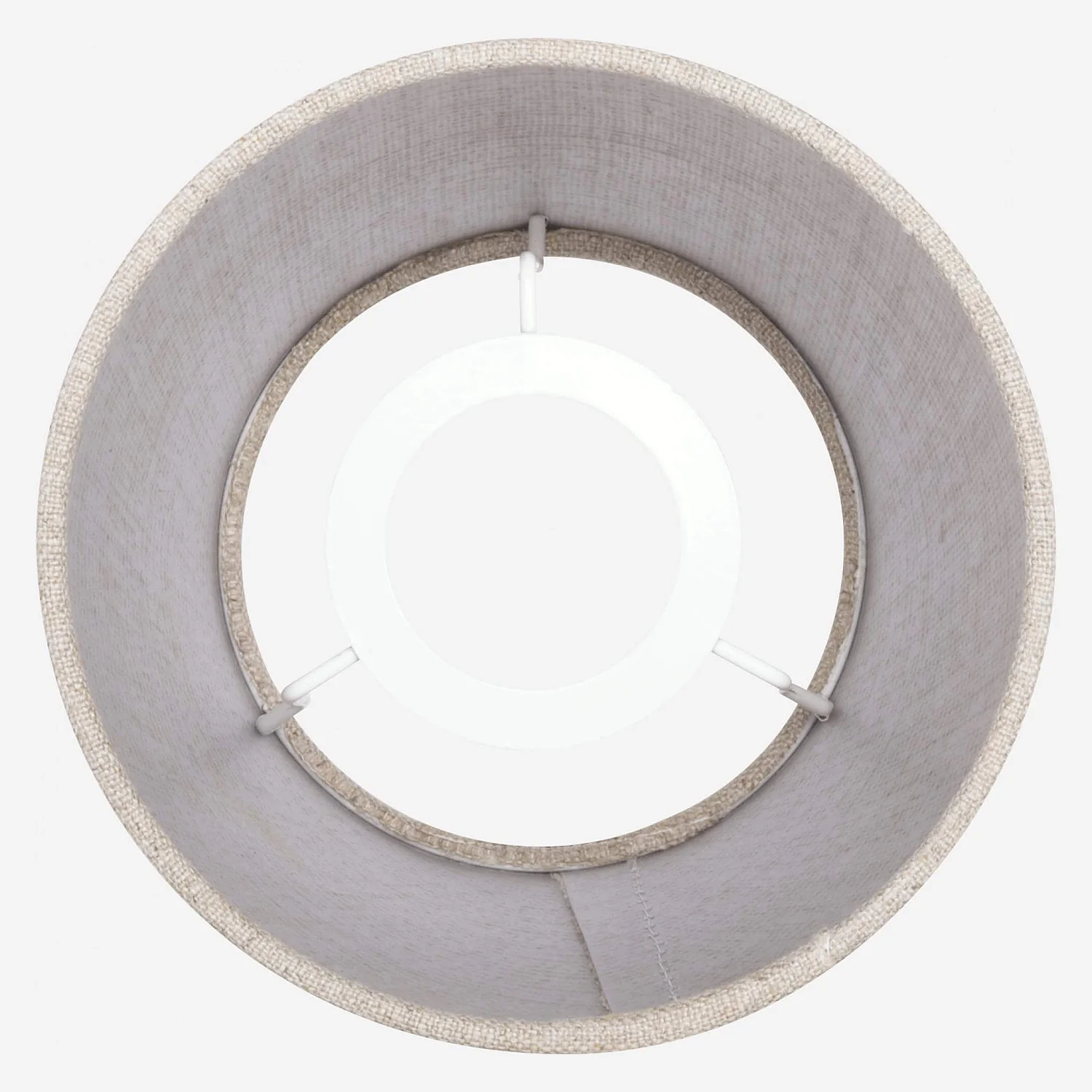 Abajur cónico em tela de juta - 14 cm - Natural - 4