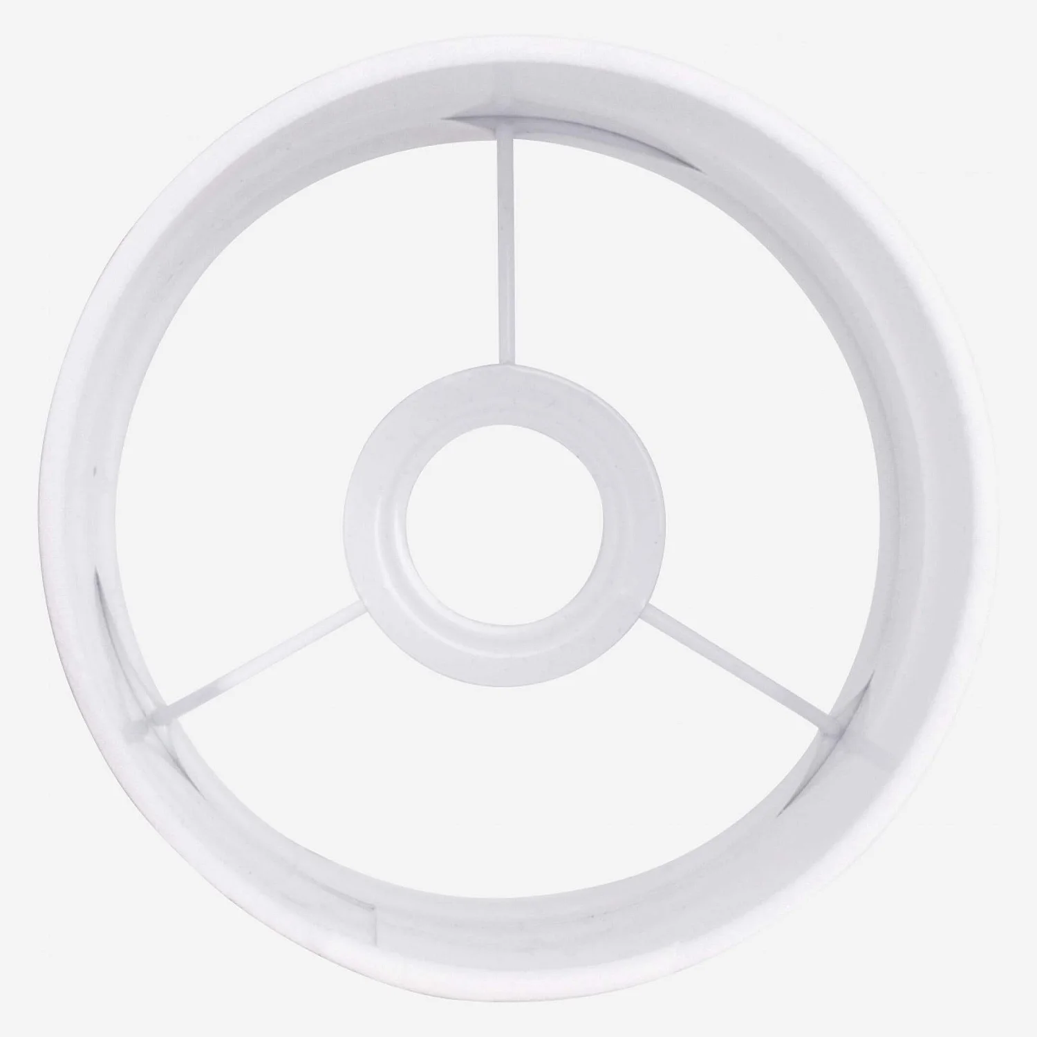 Abat-jour en coton - 12 x 22,5 cm - Blanc - 5