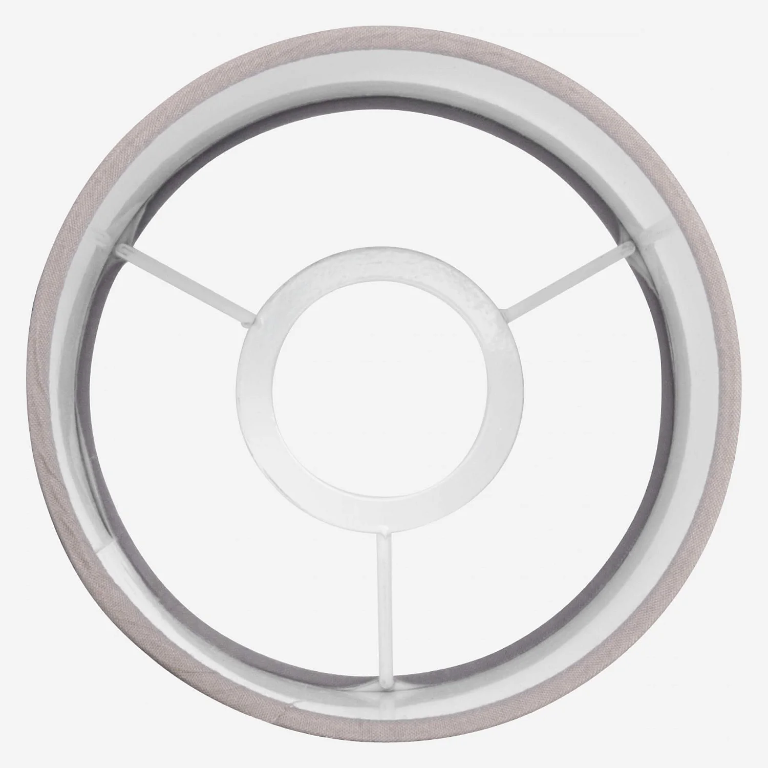 Abajur em algodão - 12 x 22,5 cm - Cinza - 5