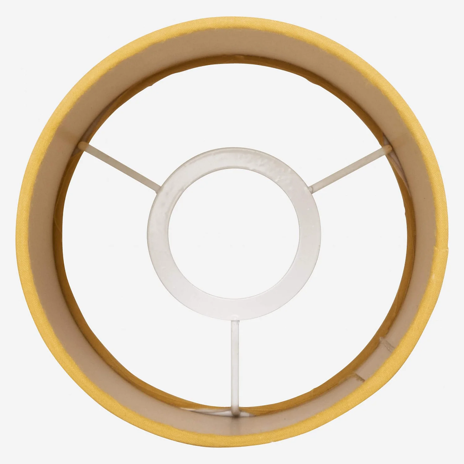 Abat-jour en coton - 12 x 22,5 cm - Jaune moutarde - 5