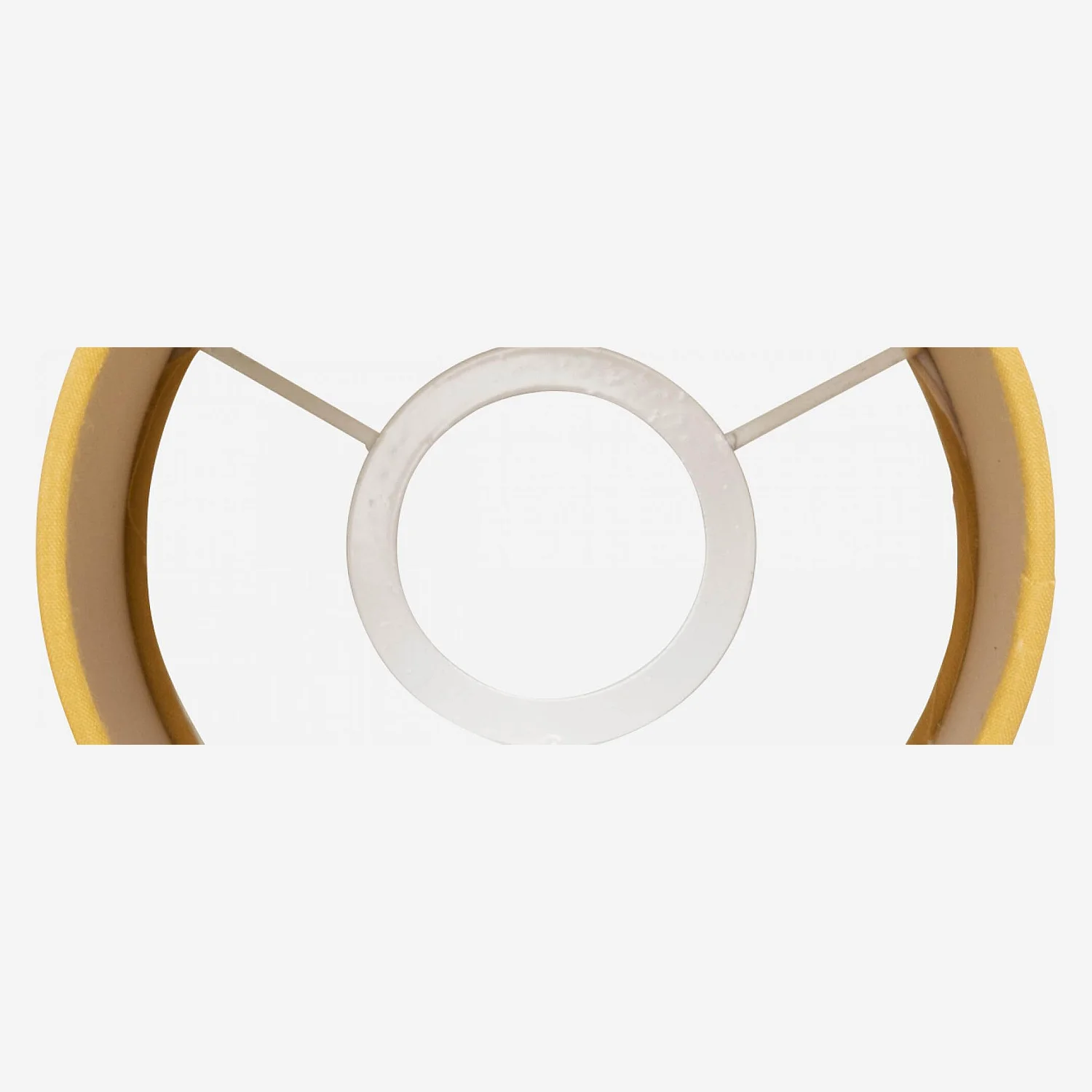 Abat-jour en coton - 12 x 22,5 cm - Jaune moutarde - 2