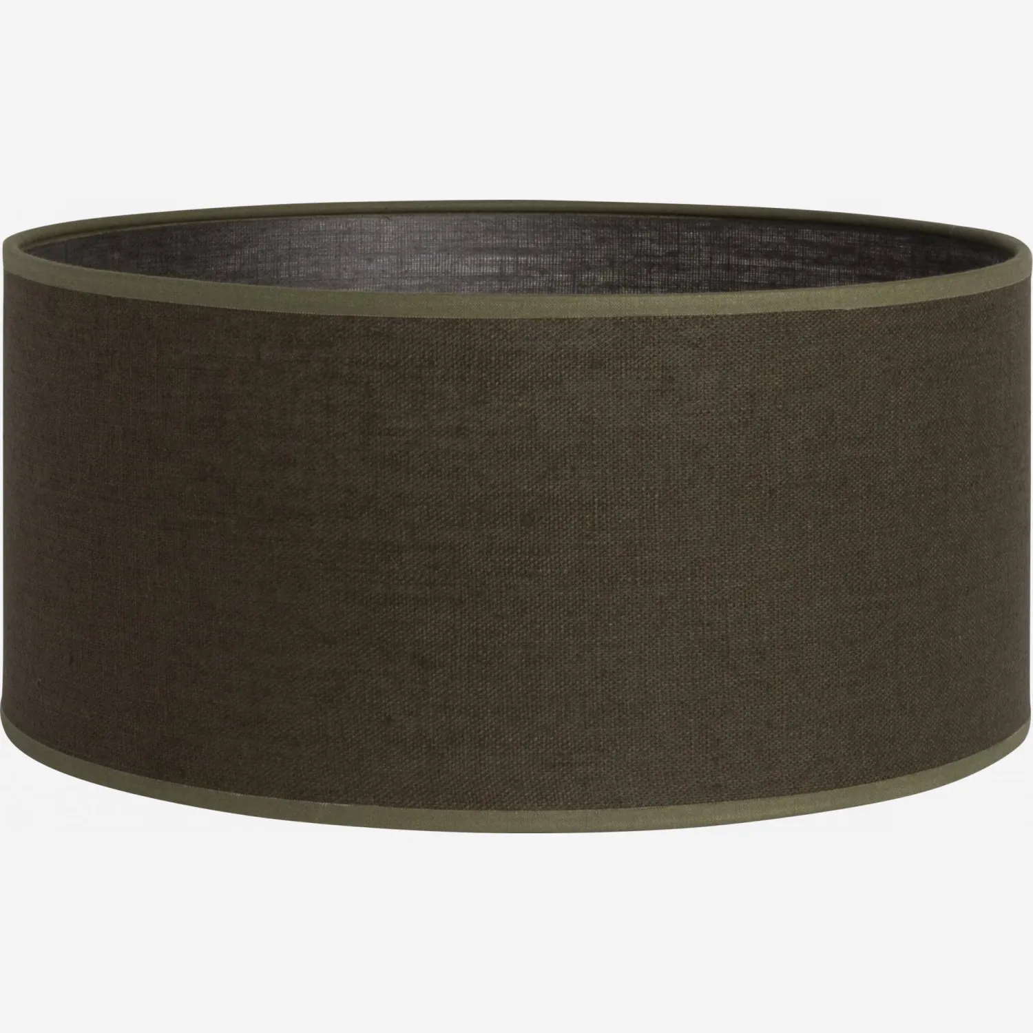 Abat-jour en lin - 30 x 14 cm - Kaki