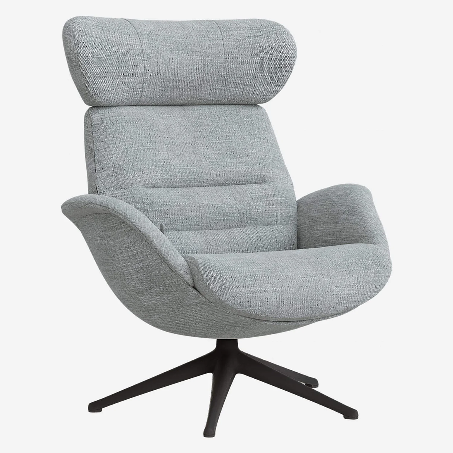 Fauteuil en tissu - Bleu - 3