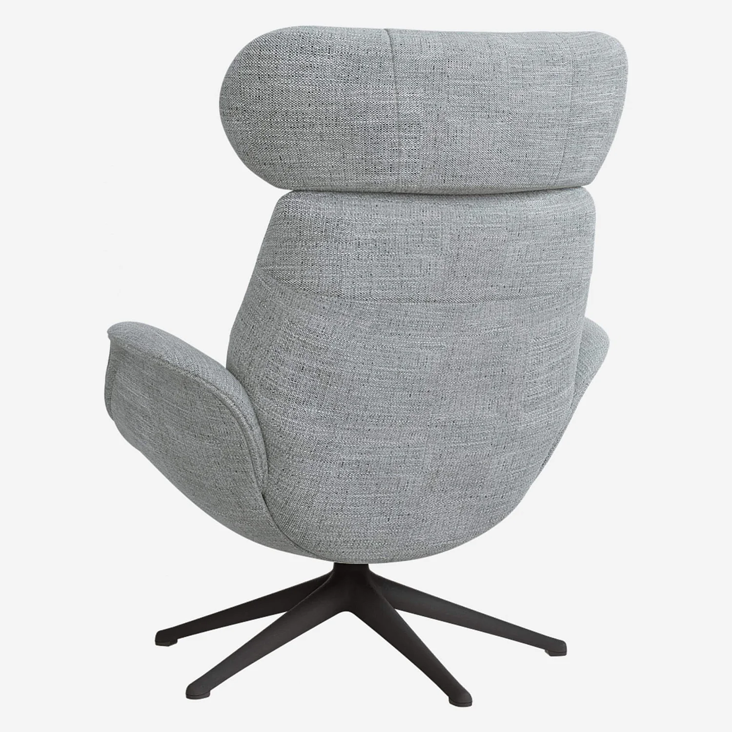 Fauteuil en tissu - Bleu - 4