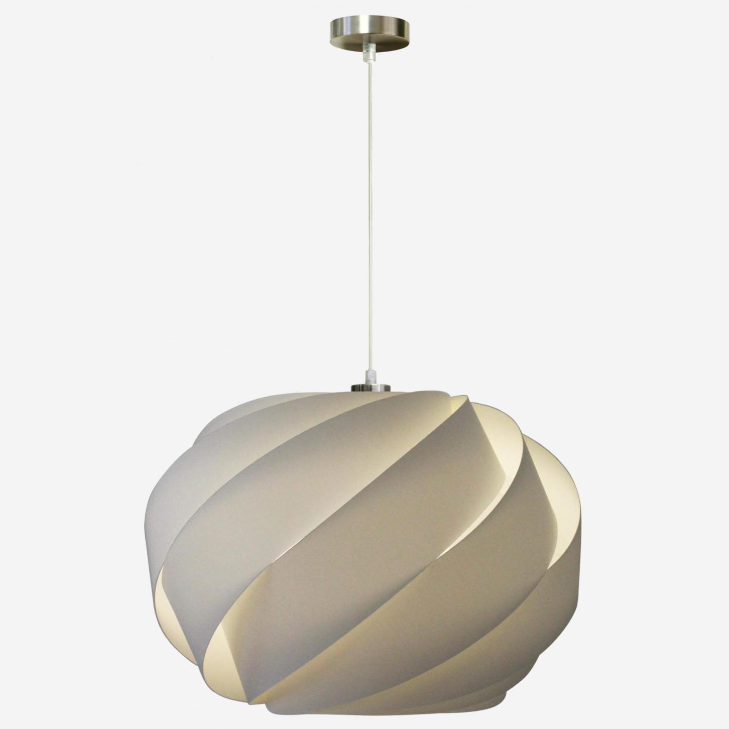 Hanglamp van stof - 52 x 35 cm - Naturel