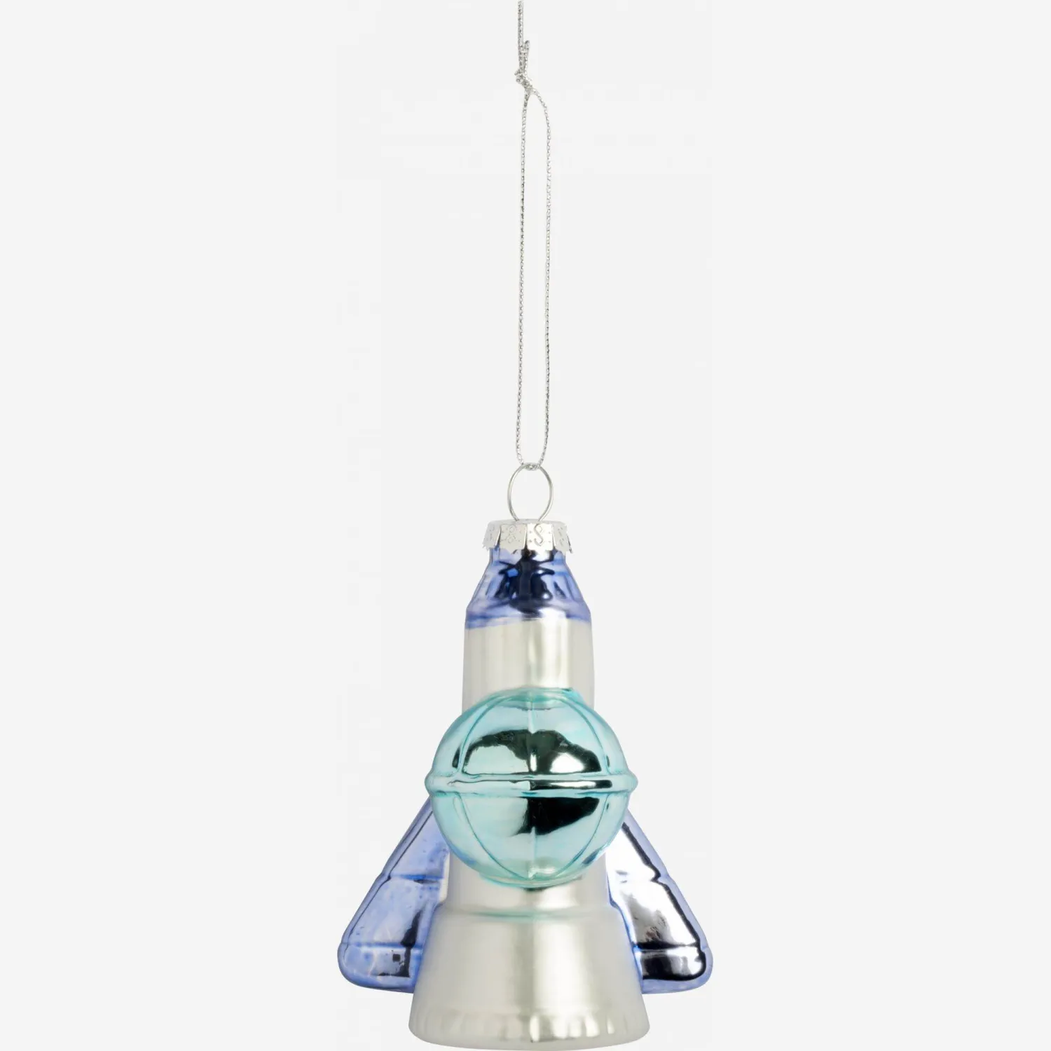 Décoration de Noël - Navette spatiale en verre - Multicolore