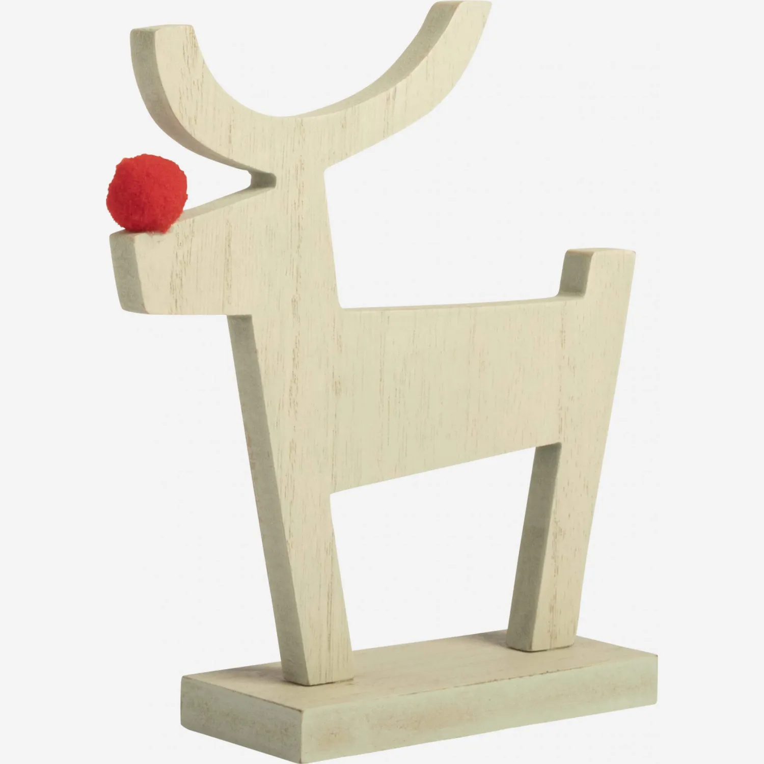 Décoration de Noël - Renne à poser en bois - Vert clair