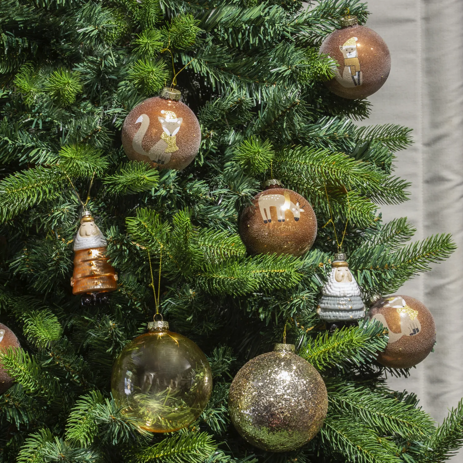 Decoración de Navidad - Bola de vidrio - Blanco