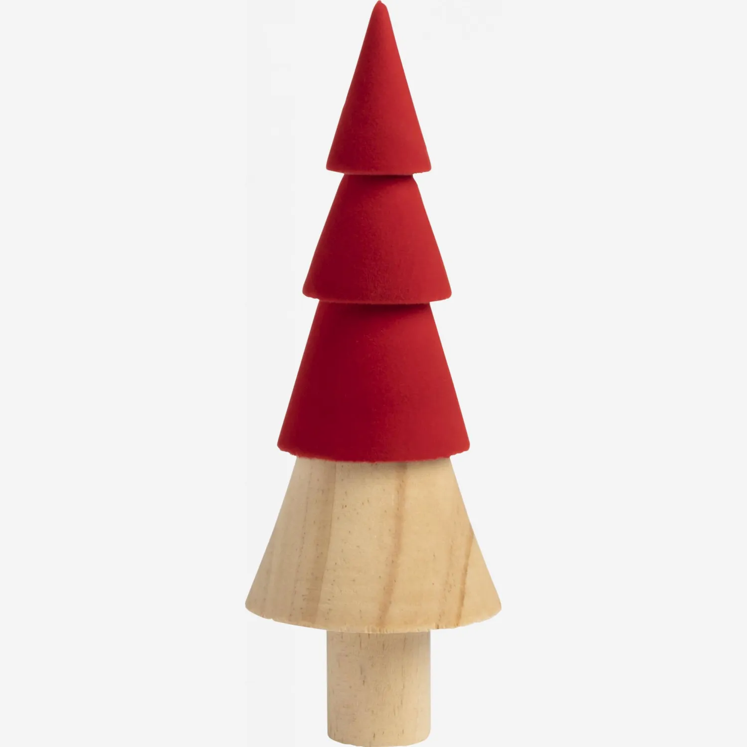 Décoration de Noël - Sapin à poser en bois - 16,5 cm