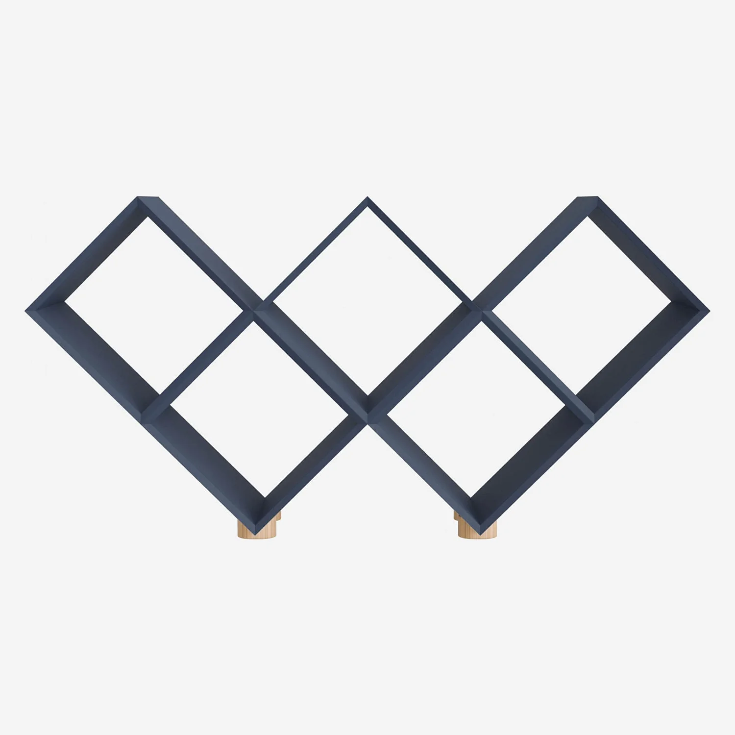 Etagère 5 cubes en bois - Bleu – Design by Dominique David - 2