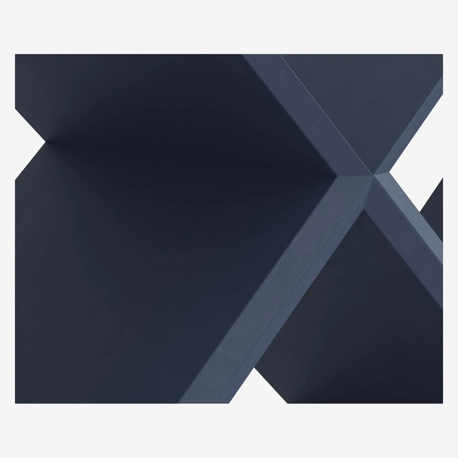 Etagère 5 cubes en bois - Bleu – Design by Dominique David - 3