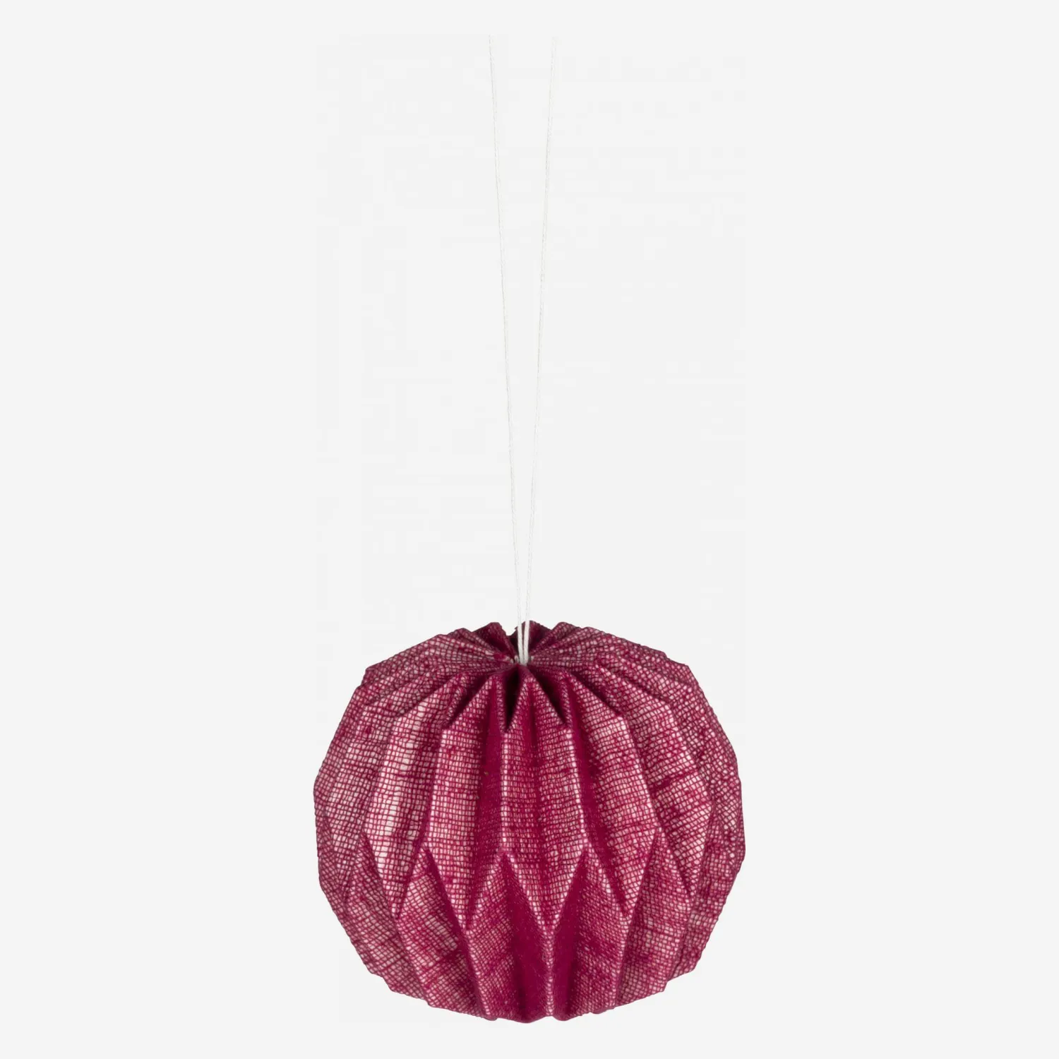 Décoration de Noël - Pliage à accrocher en papier - Rose - 1