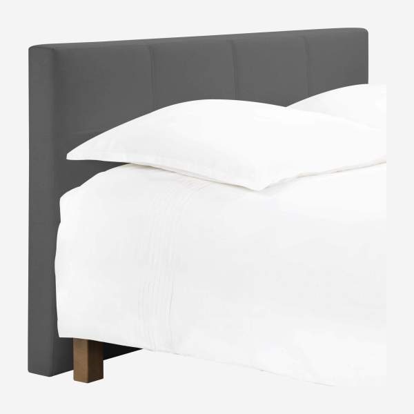 Fabric headboard for 140 cm bed base - Mouse grey