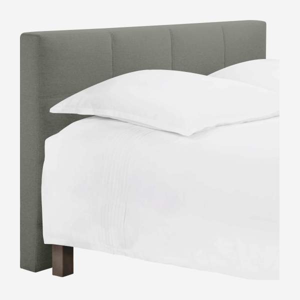 Fabric headboard for 140 cm bed base - Light grey