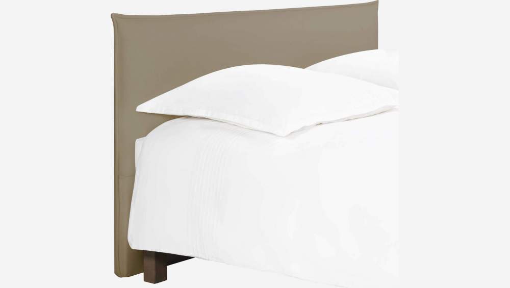 Tête de lit pour sommier en 160 cm en tissu - Beige