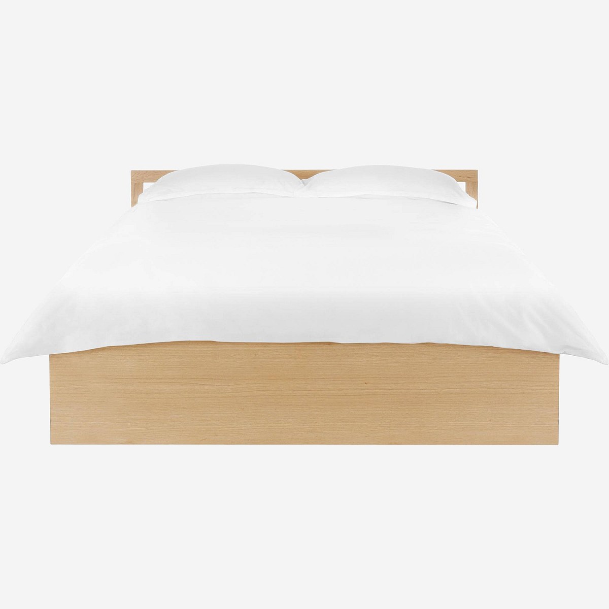 Adams II - Cama 140x200 de roble con almacenaje - Habitat