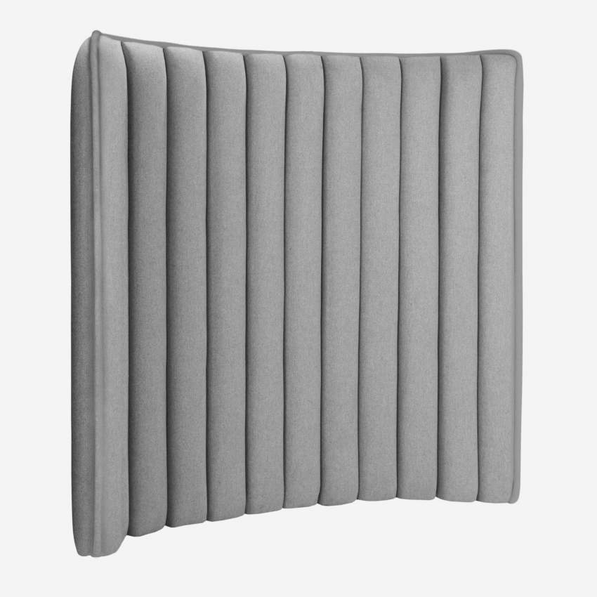 Tête de lit en laine 130 x 99 cm - Gris clair