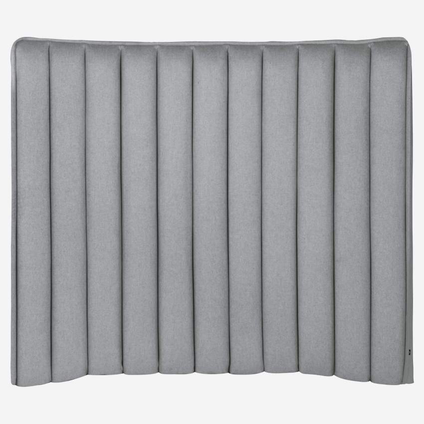 Tête de lit en laine 130 x 99 cm - Gris clair