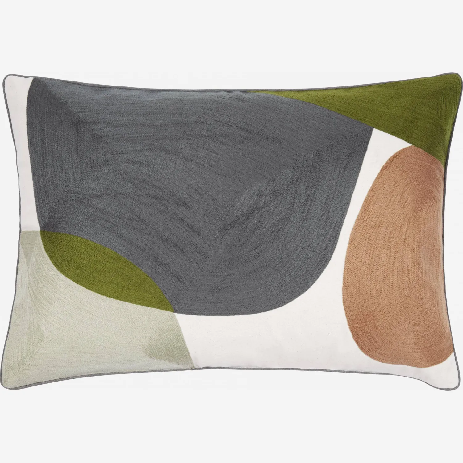 Coussin en coton - 40 x 60 cm - Blanc cassé