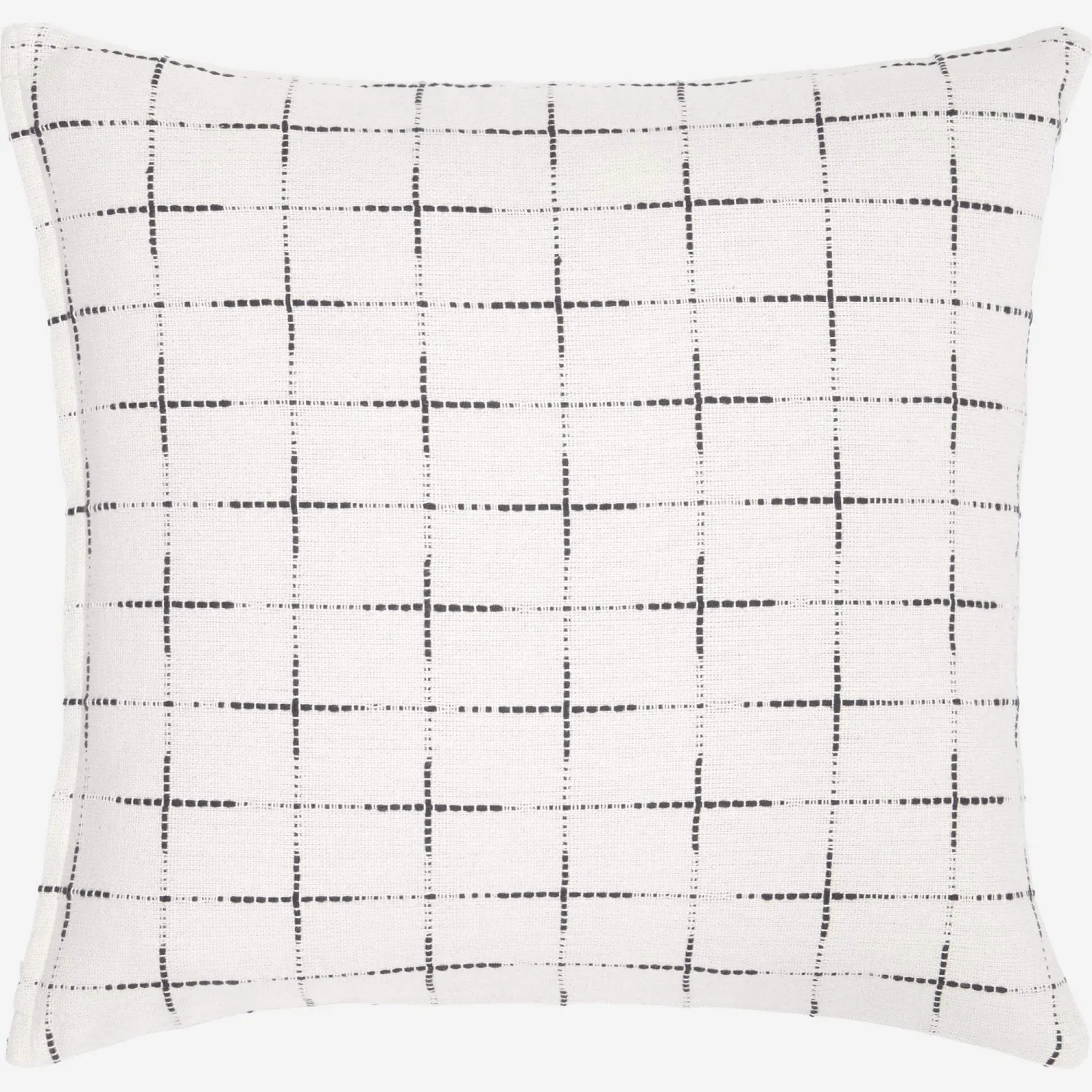 Cojín de algodón - 45 x 45 cm - Blanco roto 