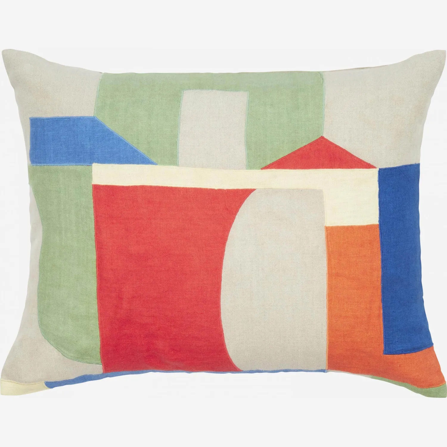 Coussin en lin - 40 x 50 cm - Naturel