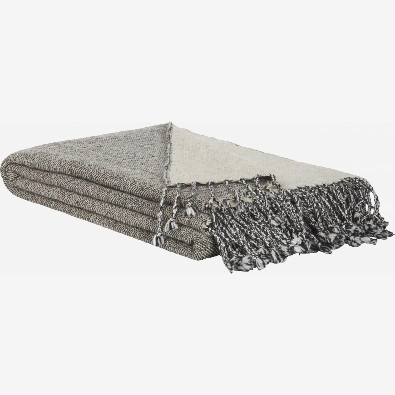 Plaid in lana - 130 x 170 cm - Beige