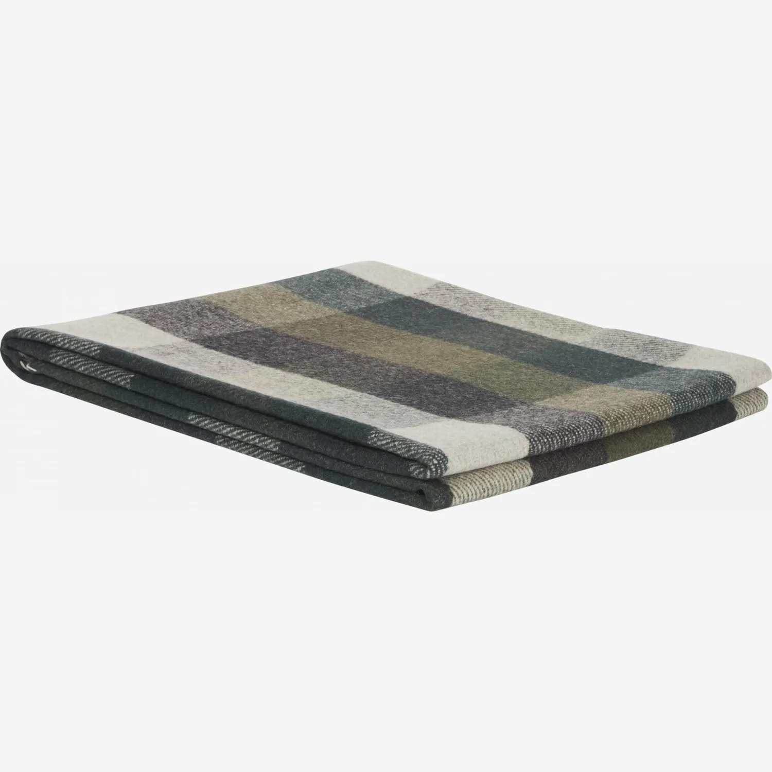 Plaid de lana - 130 x 170 cm - Verde