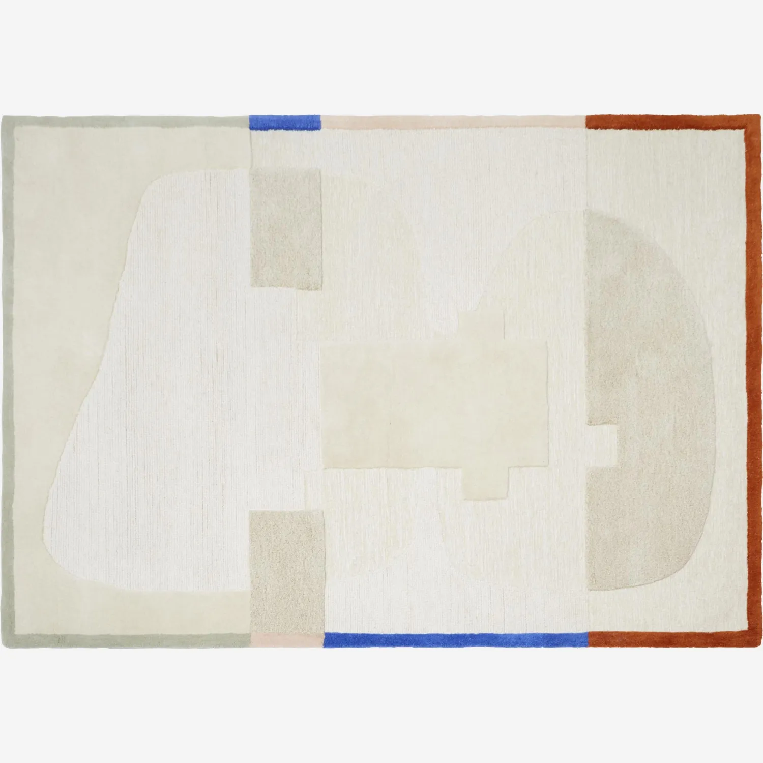 Tappeto in lana - 170 x 240 cm - Beige