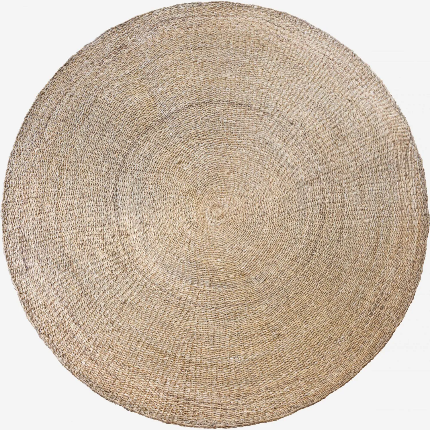 Tapis rond en jonc de mer - 200 cm  - Naturel