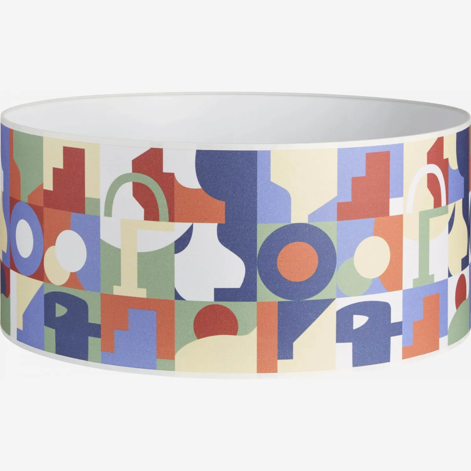 Abat-jour en coton - 50 x 24 cm - Multicolore