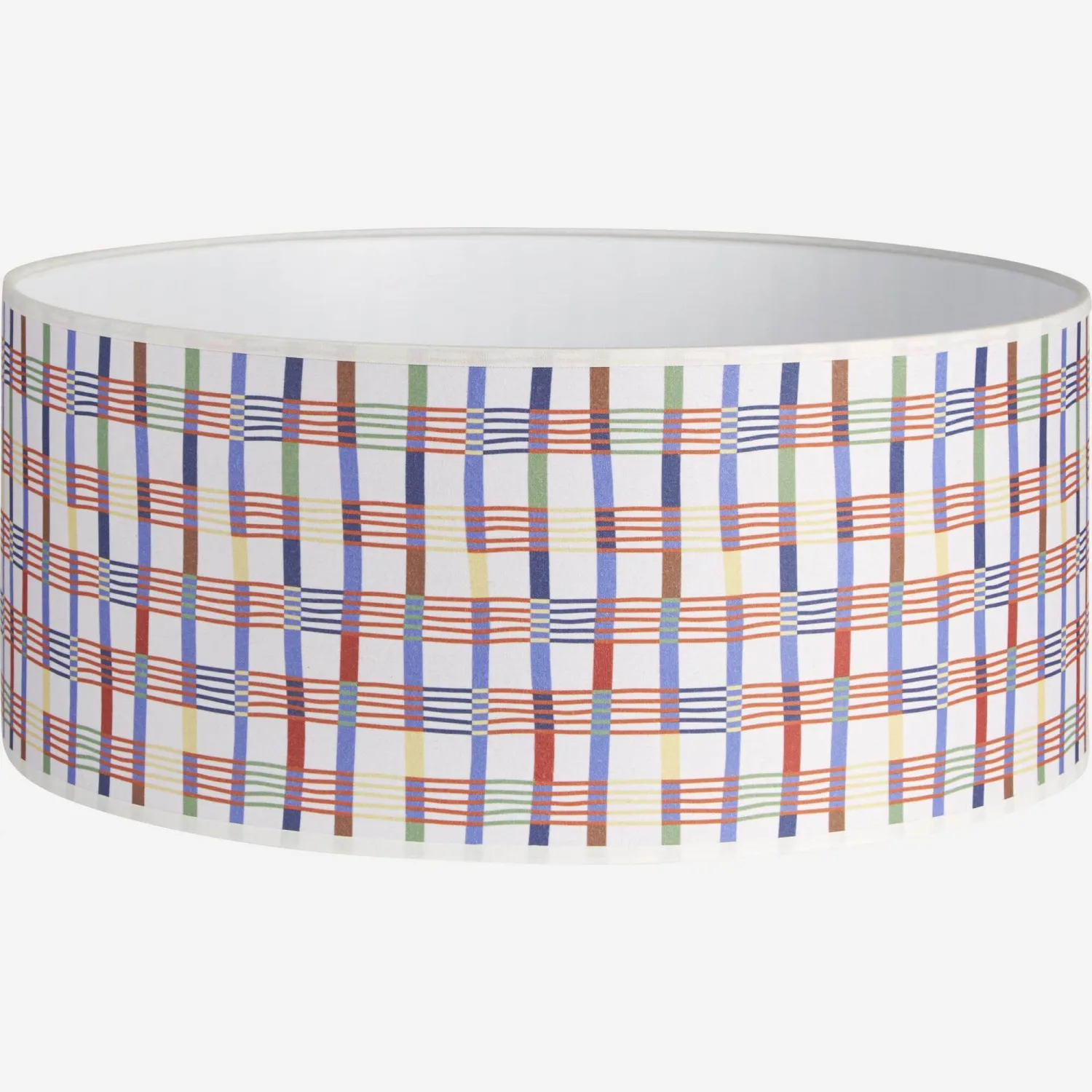 Abat-jour en coton - 40 x 18 cm - Multicolore