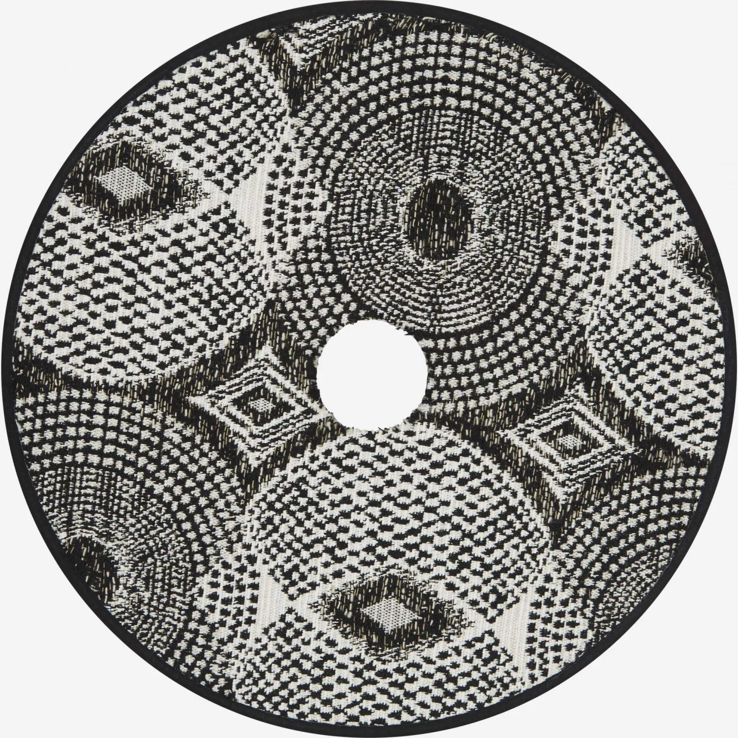 Abat-jour disque en coton - 27 cm - Motif Tasmanie