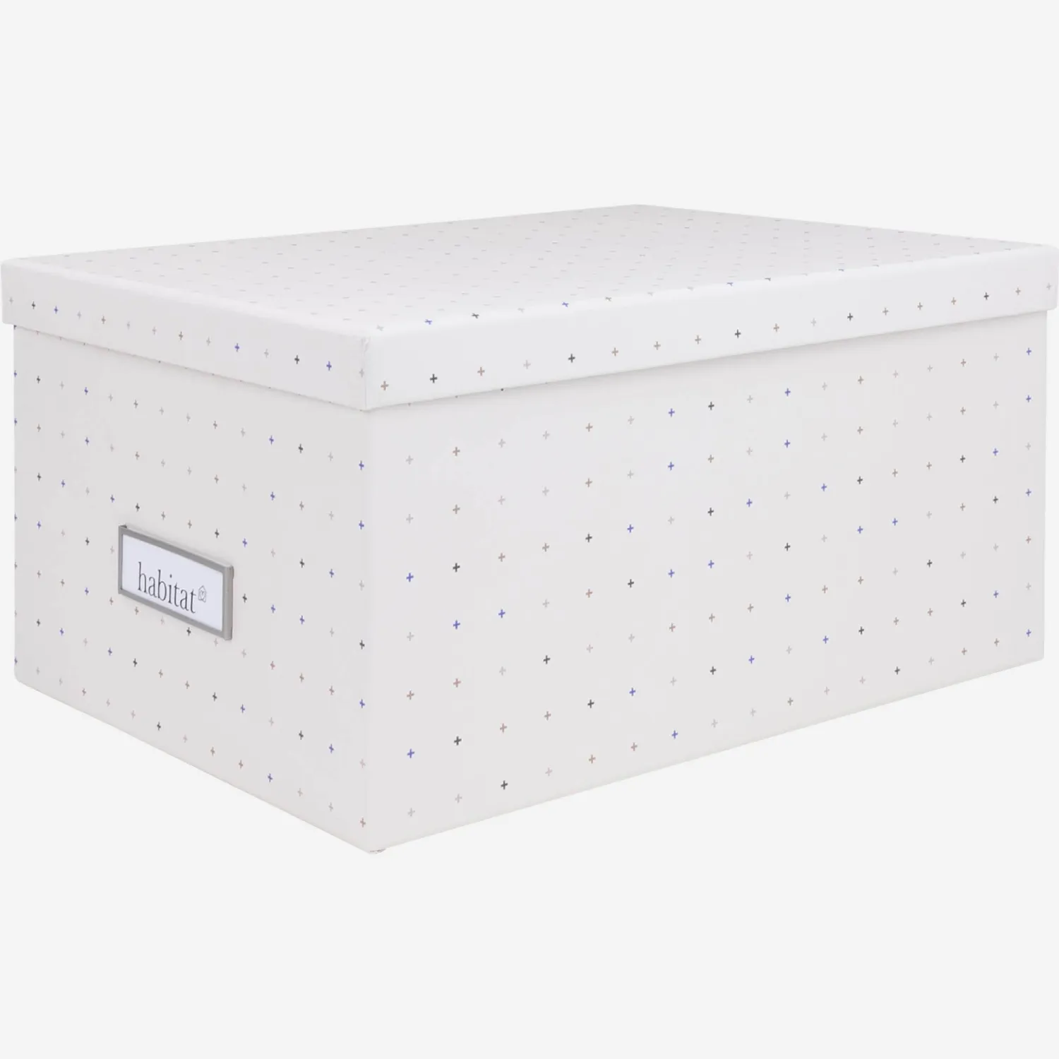 Caja decorativa de cartón - 29 x 25 cm - Crudo