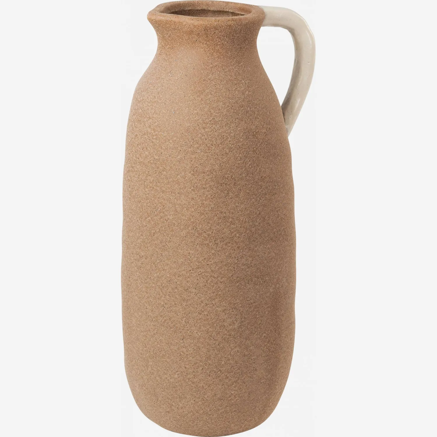 Vase cruche en céramique - 37 cm - Marron