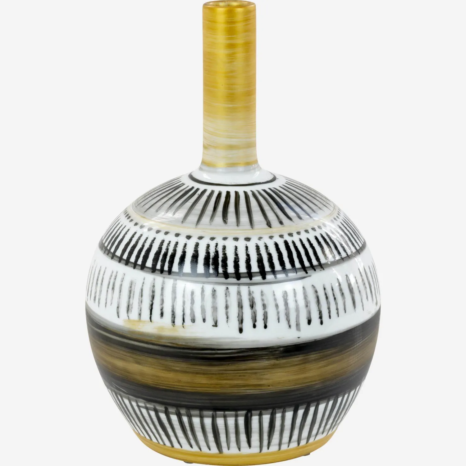 Vase aus Porzellan - Schwarz
