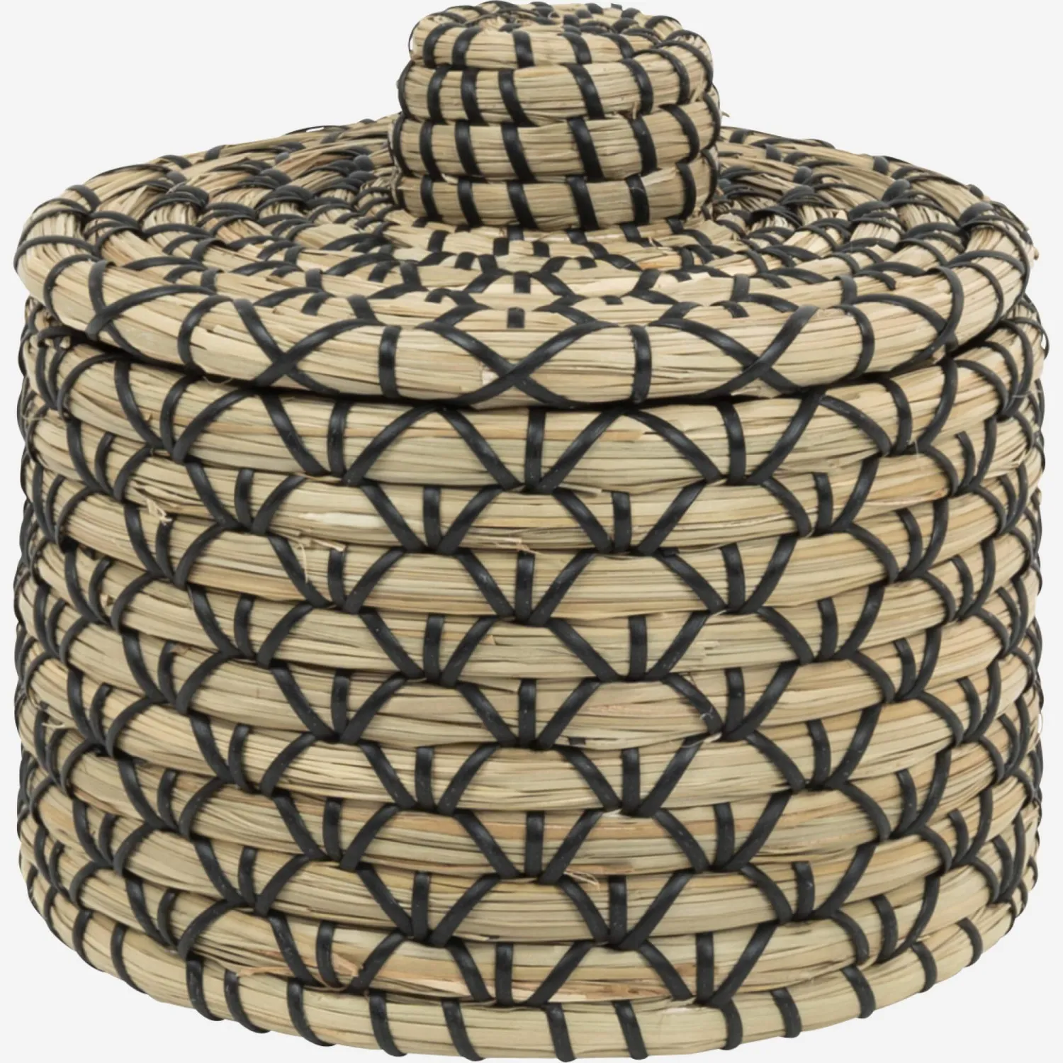 Dose aus Seegras - 20 x 13 cm - Naturfarben