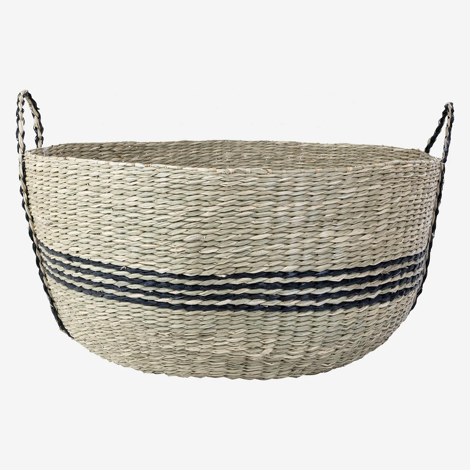 Panier de rangement en jonc de mer - 60 x 36 cm - Naturel - 2