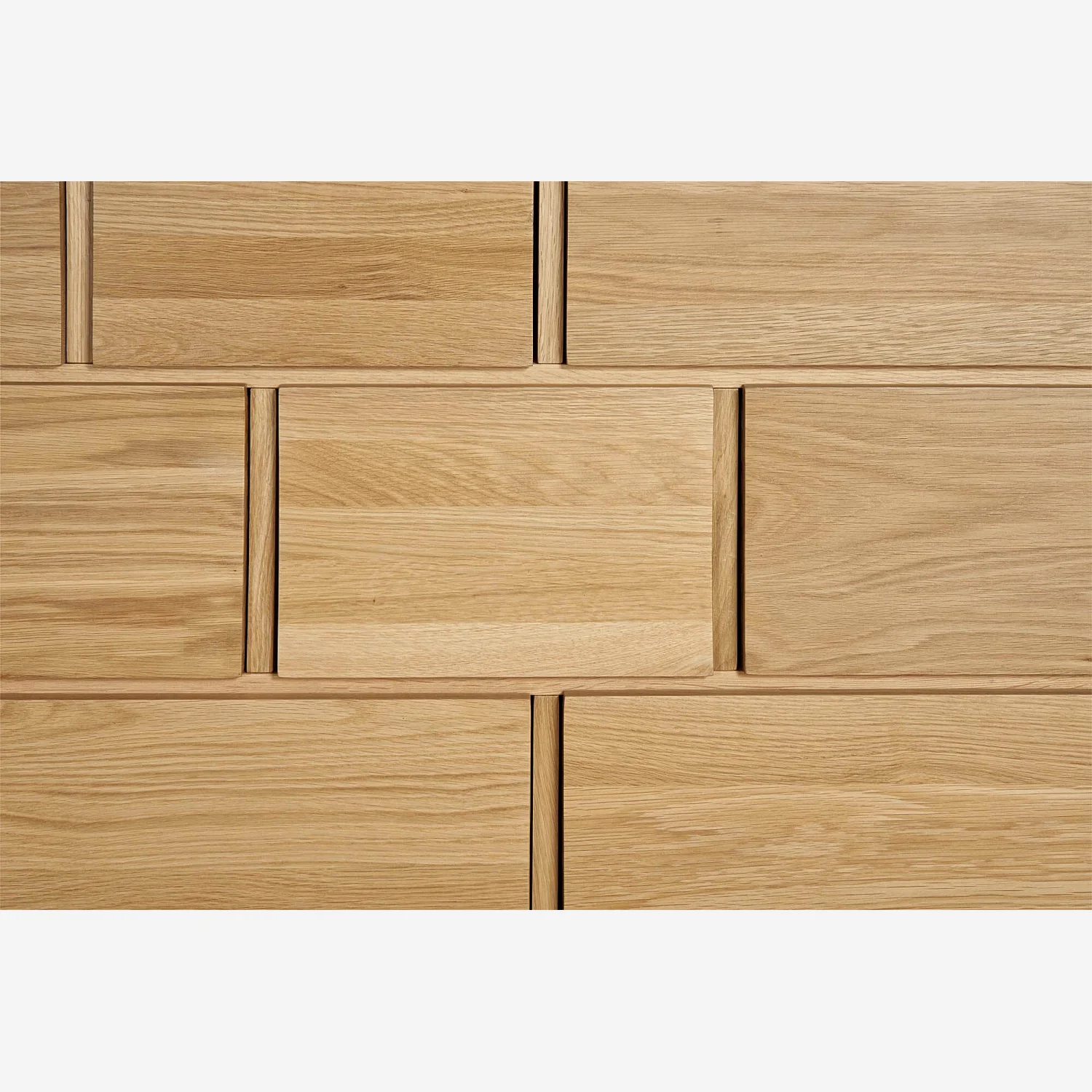 Commode 9 tiroirs en chêne - Naturel - 7