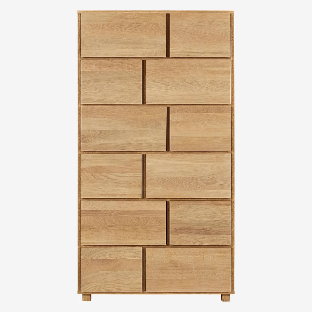 Cassettiera in rovere - Naturale - 2