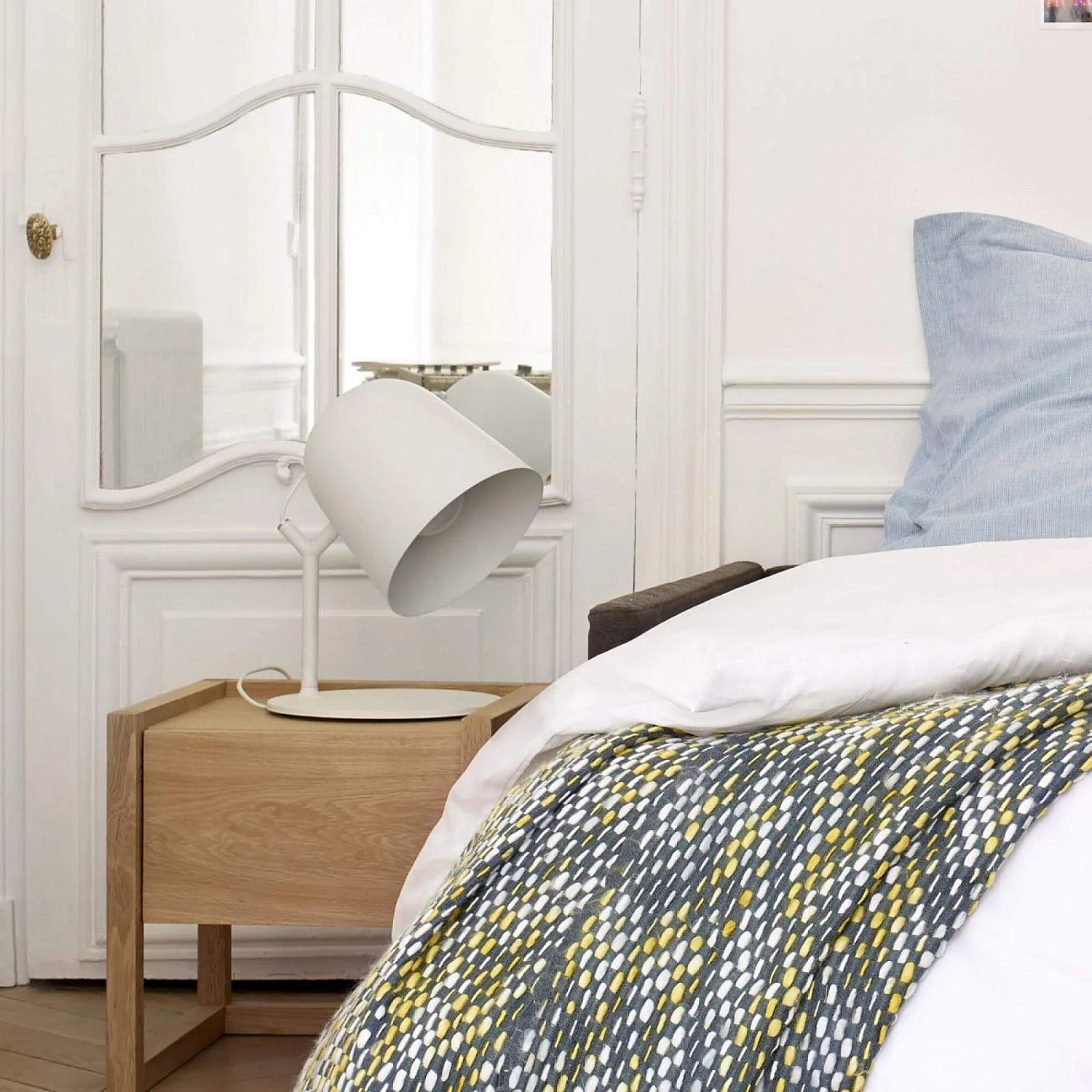 Table de chevet en chêne - Naturel - 5