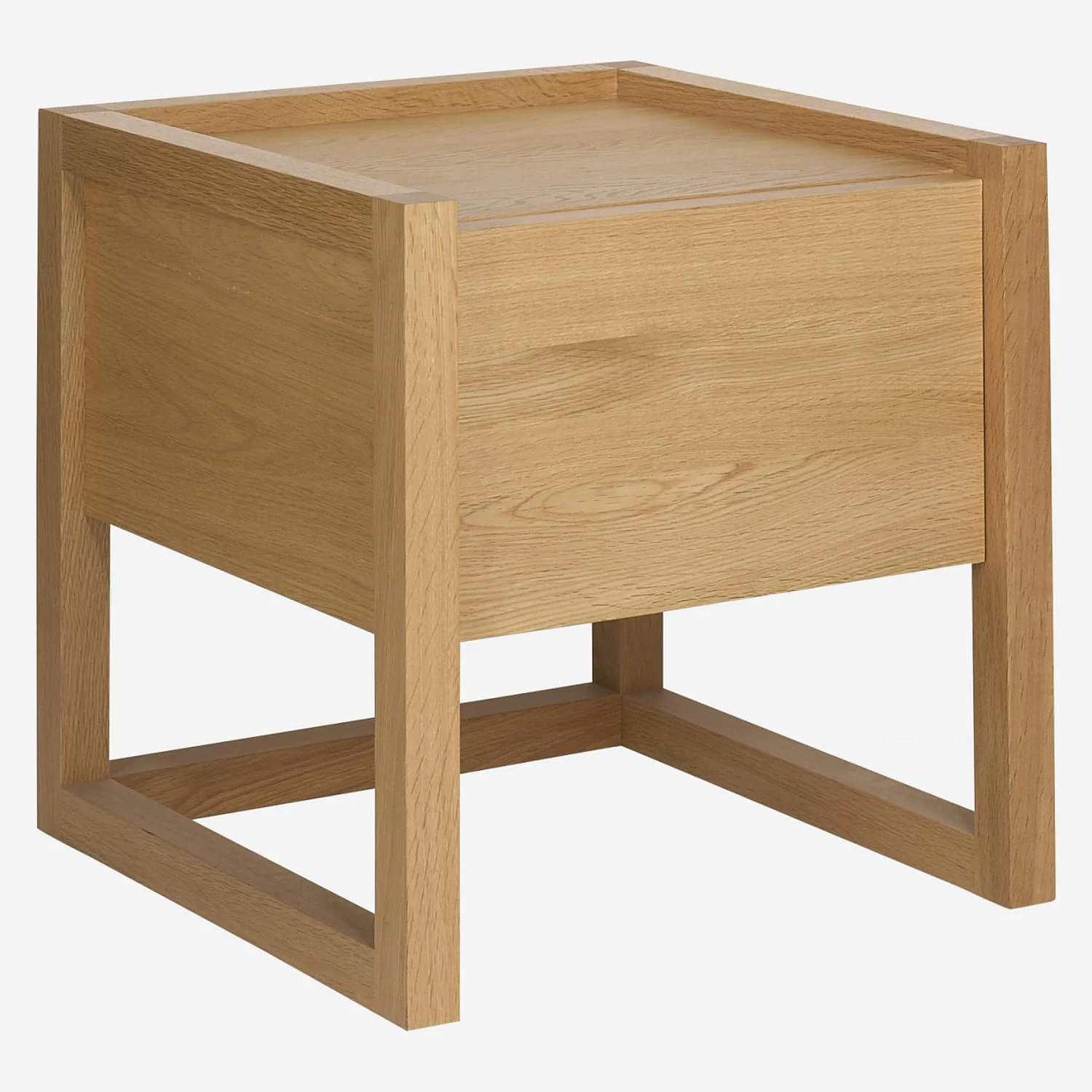 Table de chevet en chêne - Naturel - 2