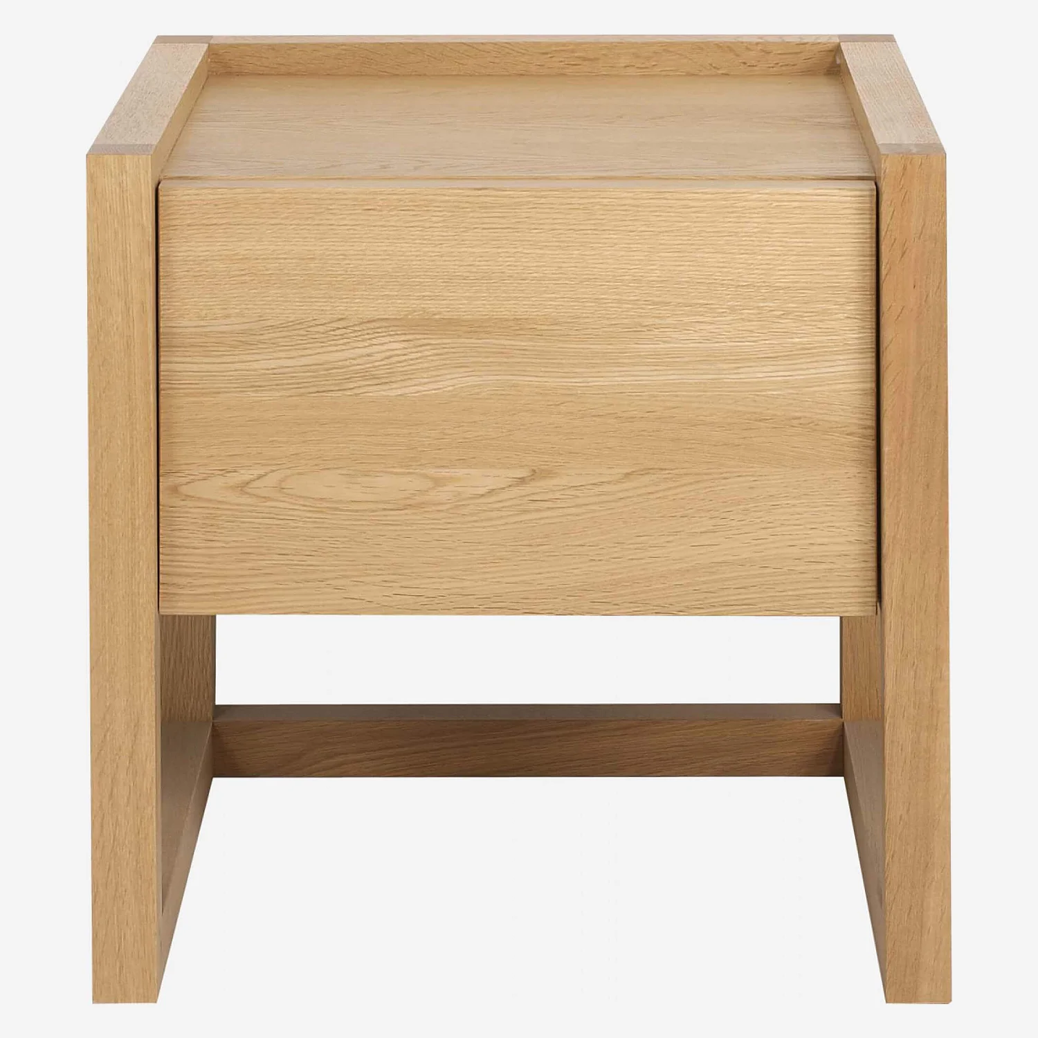 Table de chevet en chêne - Naturel - 1