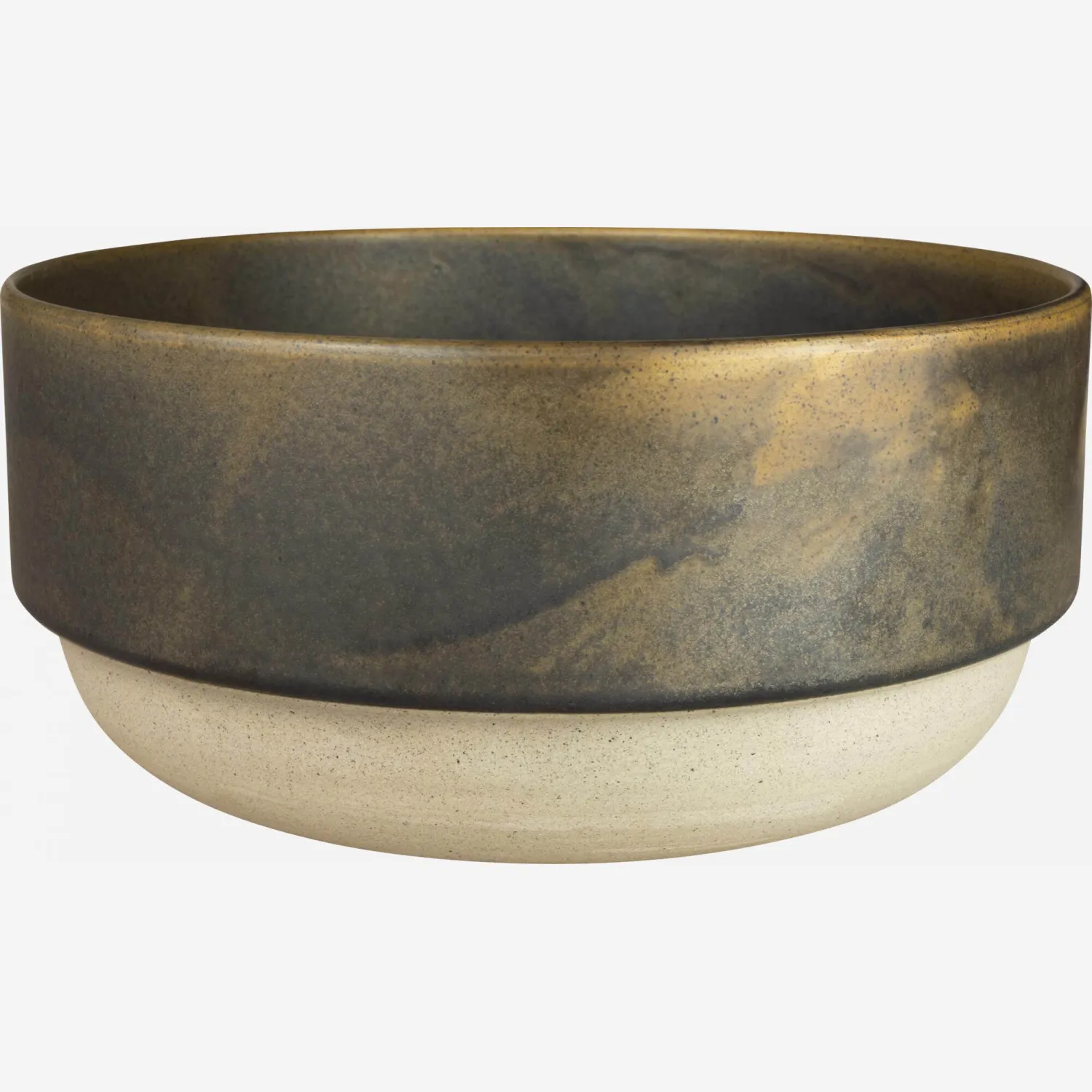 Saladier en grès - 23 cm - Marron