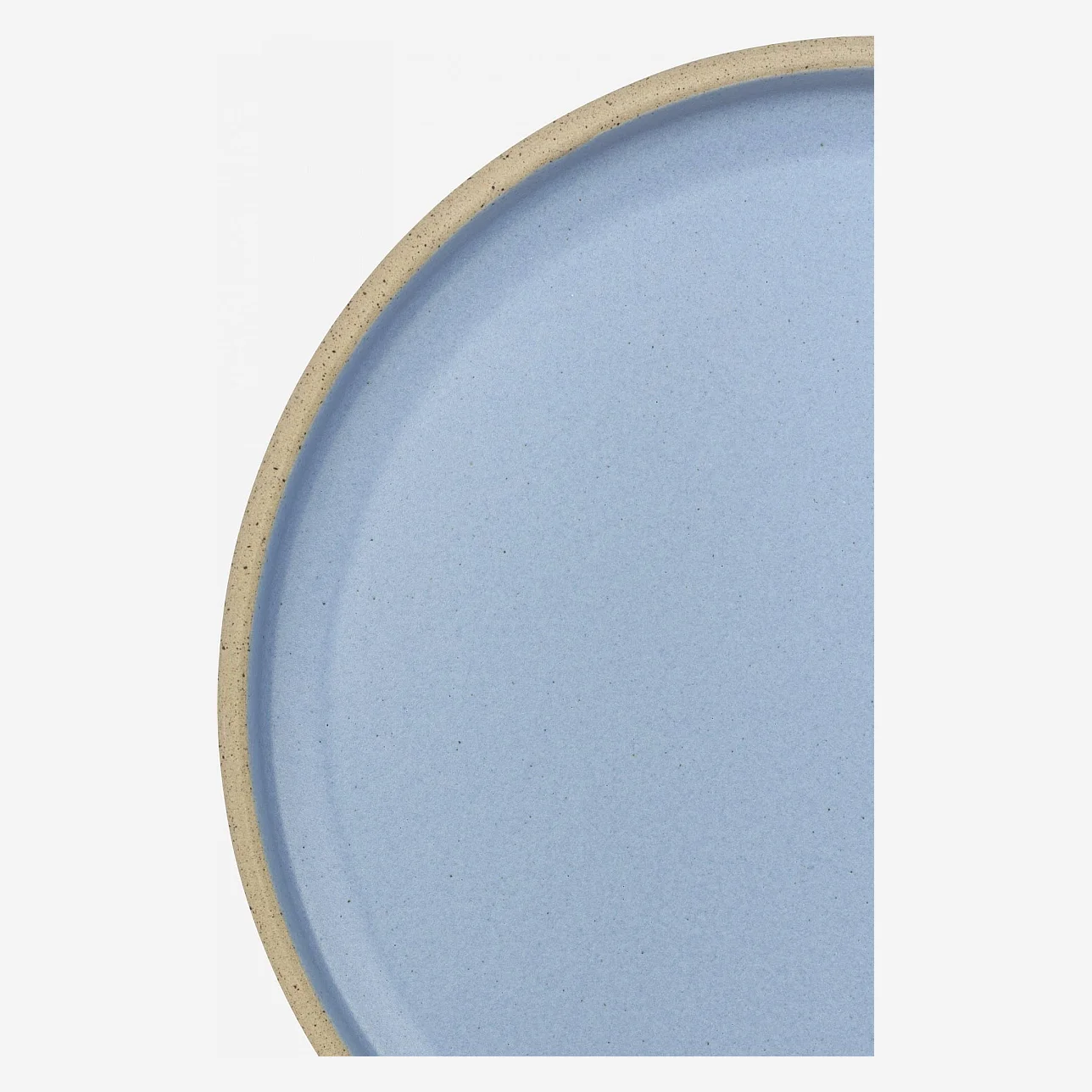 Assiette à dessert en grès - 20,5 cm - Bleu - 3