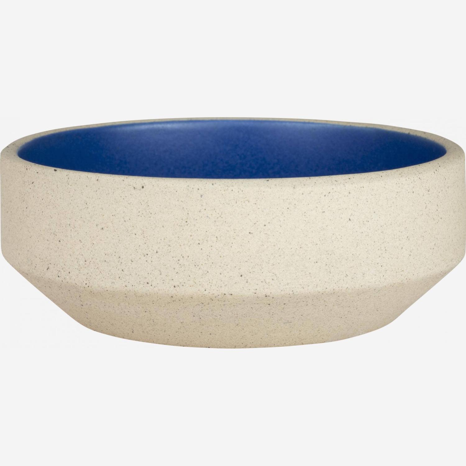 Bol en grès - 11,5 cm - Bleu
