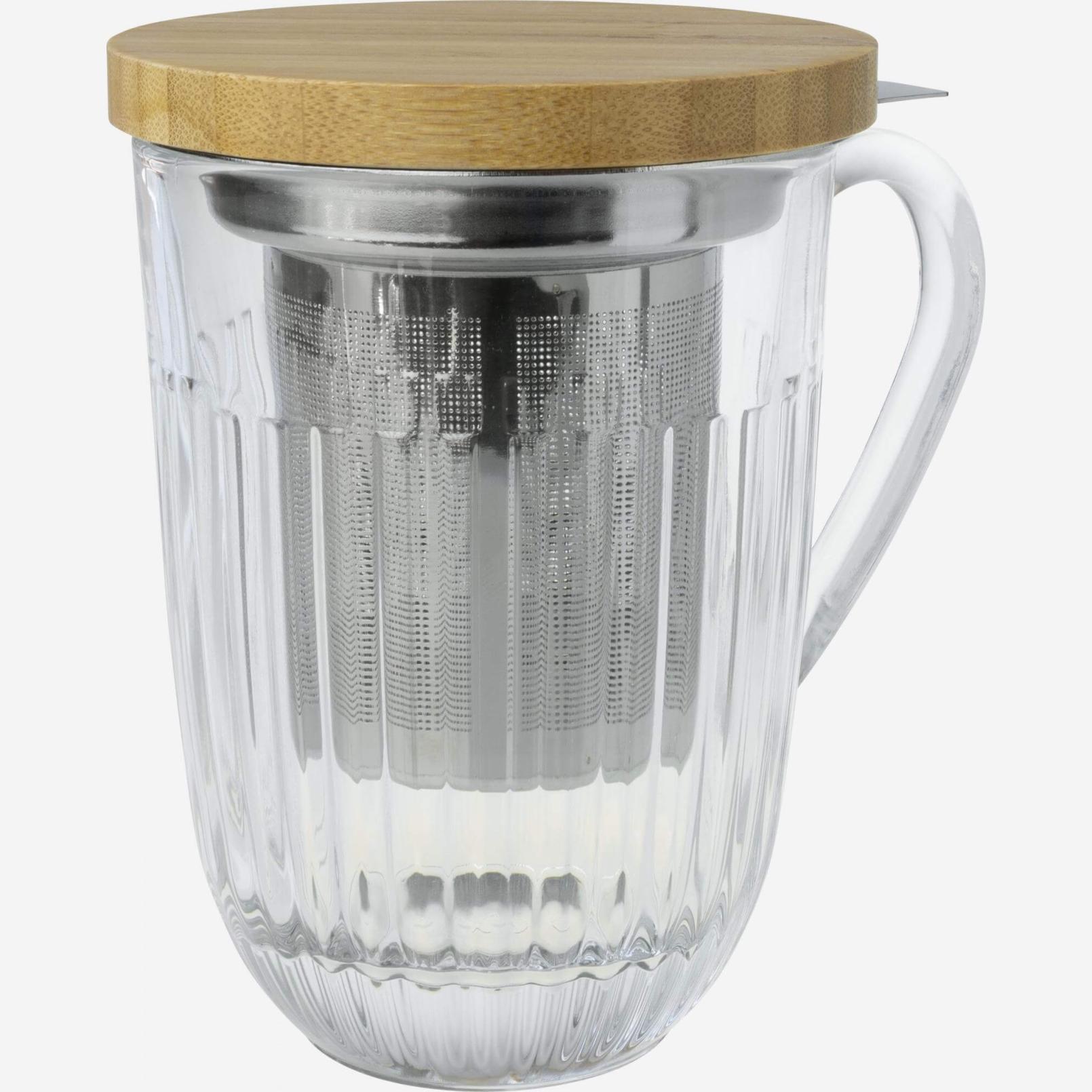 Teekanne aus Glas - 400 ml - Transparent