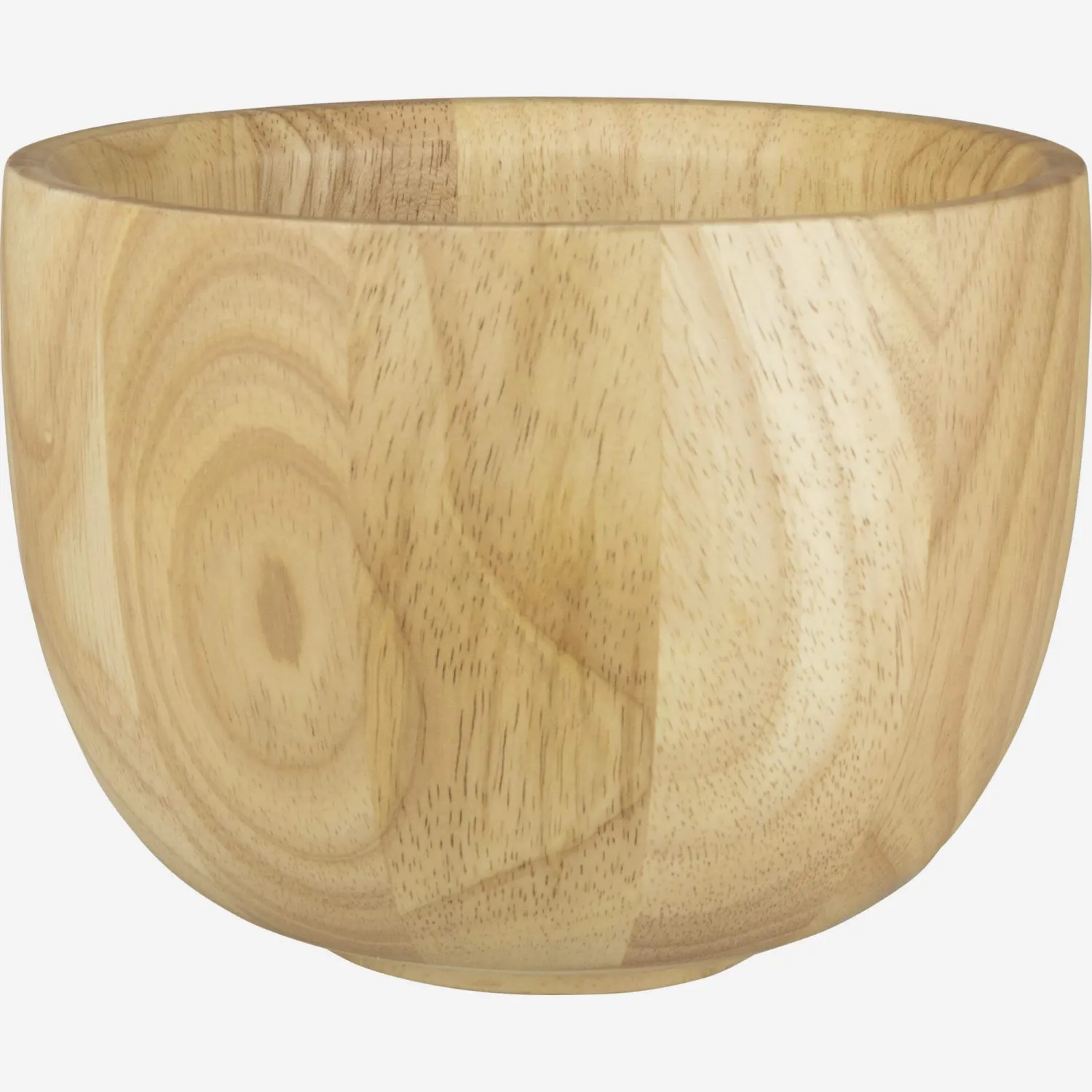 Saladier en bois hévéa - 15 cm - Naturel