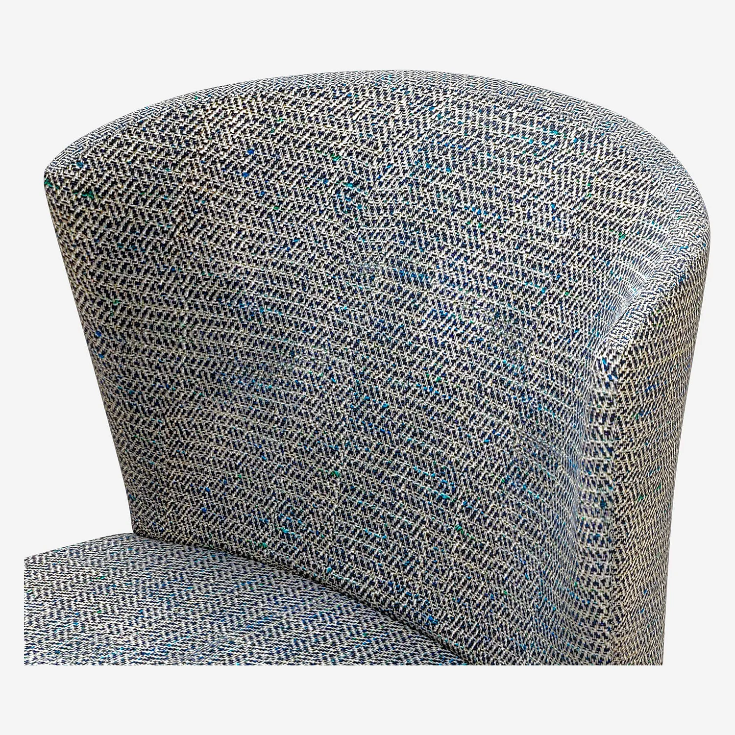 Cadeira em tecido - Cinza azulado - 3