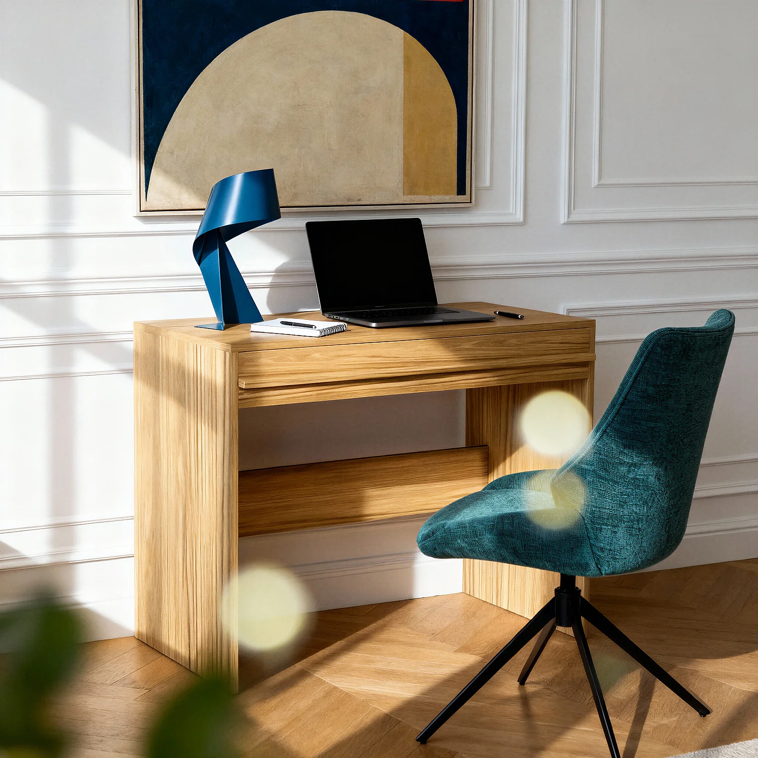Bureau en chêne avec tiroir - Naturel - Design by Marie Matsuura - 1