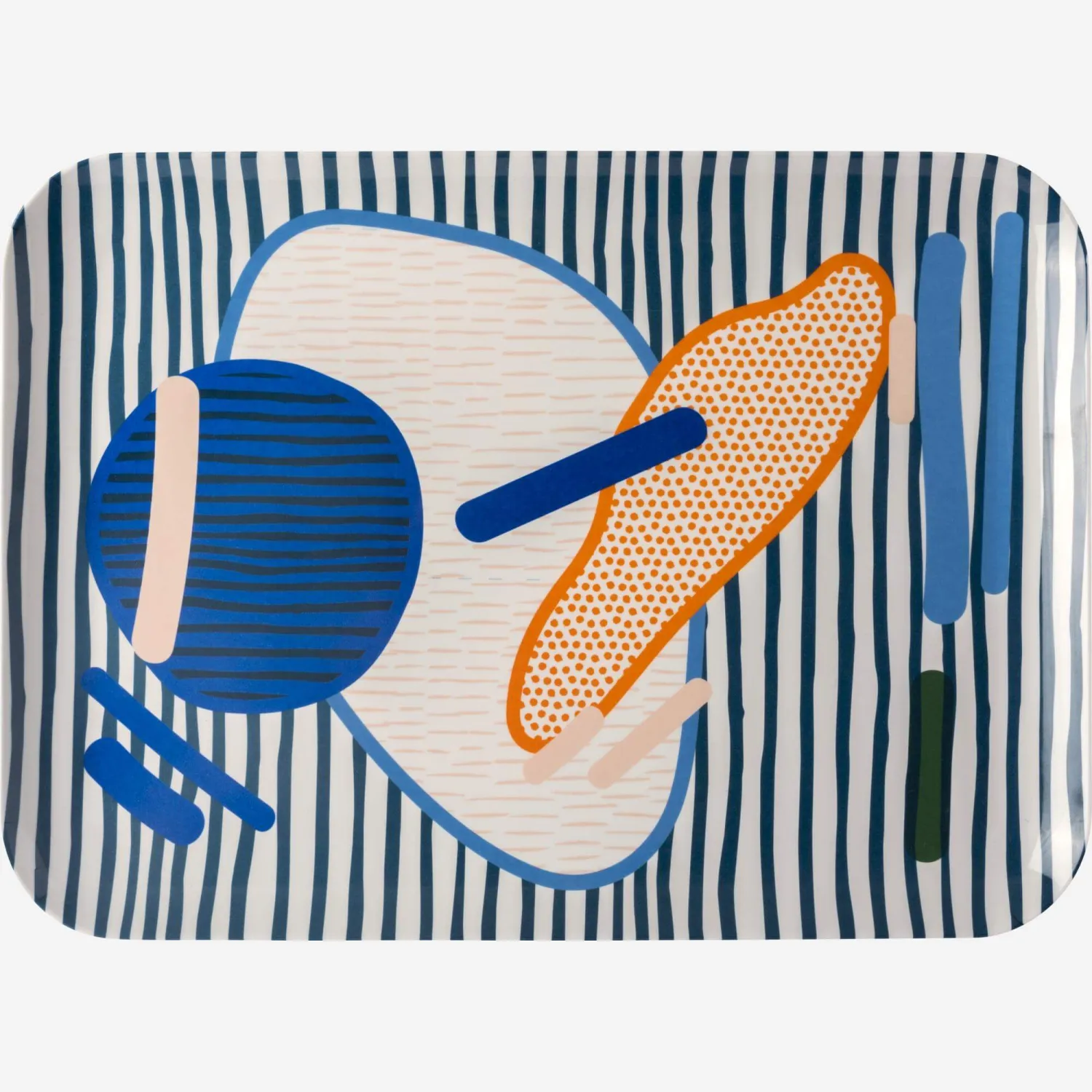 Plateau de service rectangulaire en mélamine - 35 x 25 cm – Motif by Floriane Jacques